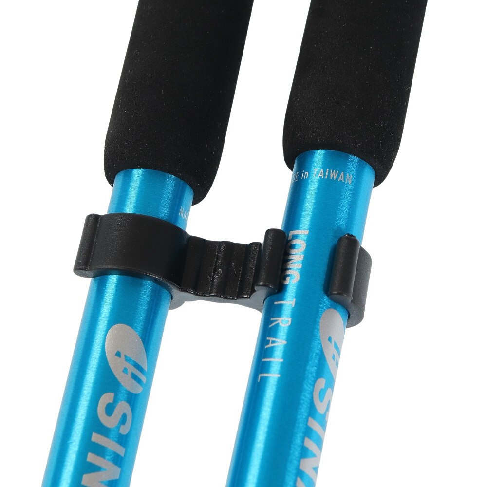 シナノ（SINANO）（メンズ）トレッキングポール ロングトレイル 125 BLE ブルー 100～125cm 2本組 ストック 登山
