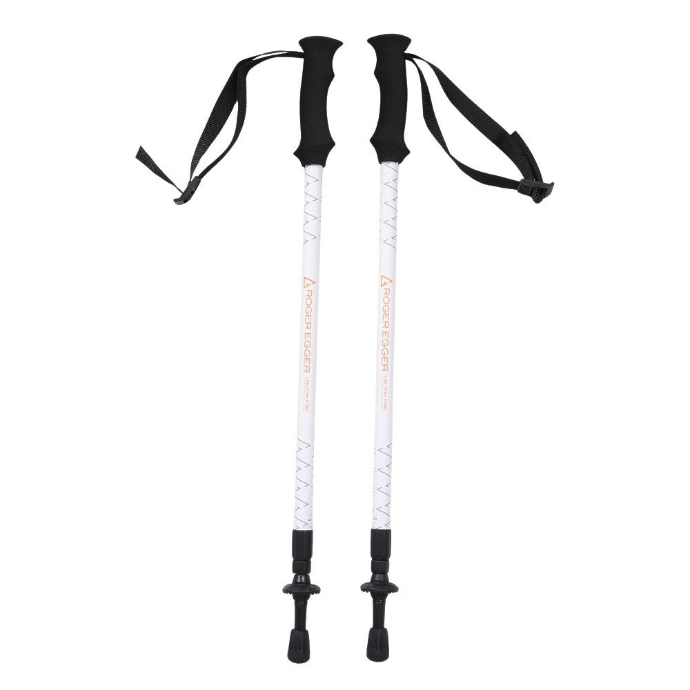 ロジャーエーガー（ROGEREGGER）（メンズ）トレッキングポール Lite Trek II 130 ペア RE26SCS5700082 WHT