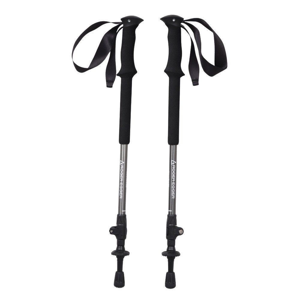 ロジャーエーガー（ROGEREGGER）（メンズ）トレッキングポール Thru-Hike125 ペア RE26SFU5700078 GRY