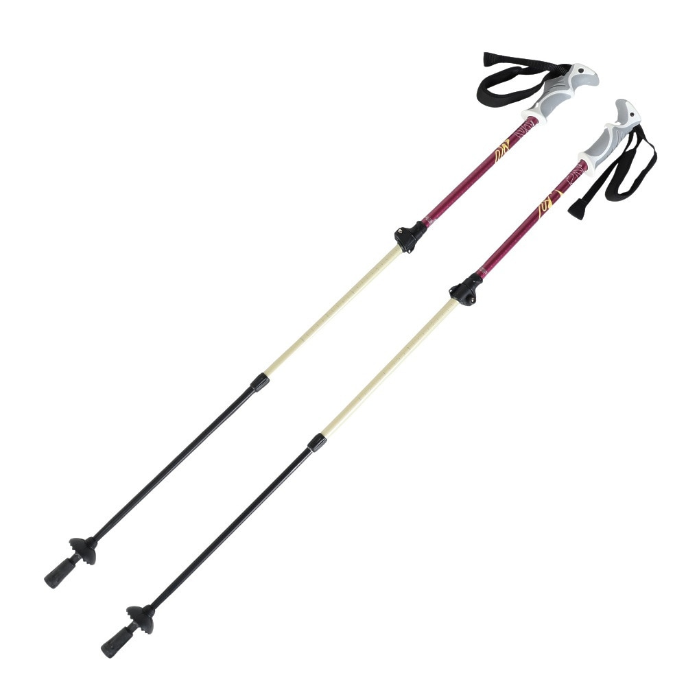 キザキ（KIZAKI）（レディース）トレッキングポール ストック ペチカペアポール 110cm 2本セット KTAI-110PI WIN 登山