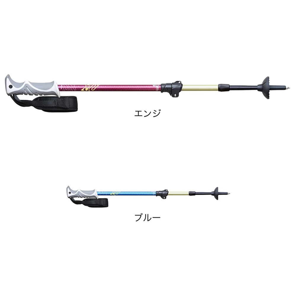 キザキ（KIZAKI）（レディース）トレッキングポール ストック ペチカペアポール 110cm 2本セット KTAI-110PI WIN 登山