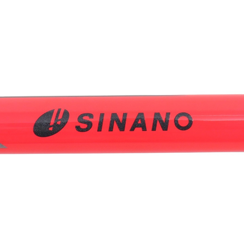 シナノ（SINANO）（メンズ、レディース）ウォーキングポール レビータ Laくっしょん レッド 2本セット ストック