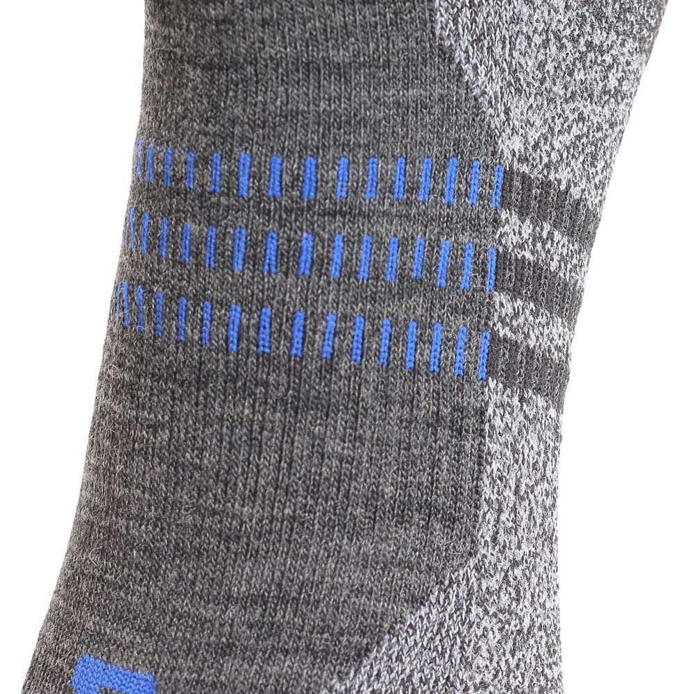 サロモン（SALOMON）（メンズ、レディース）ソックス 靴下 X ULTRA ACCESS クルー 2足組 LC2083200 ブラック×グレー