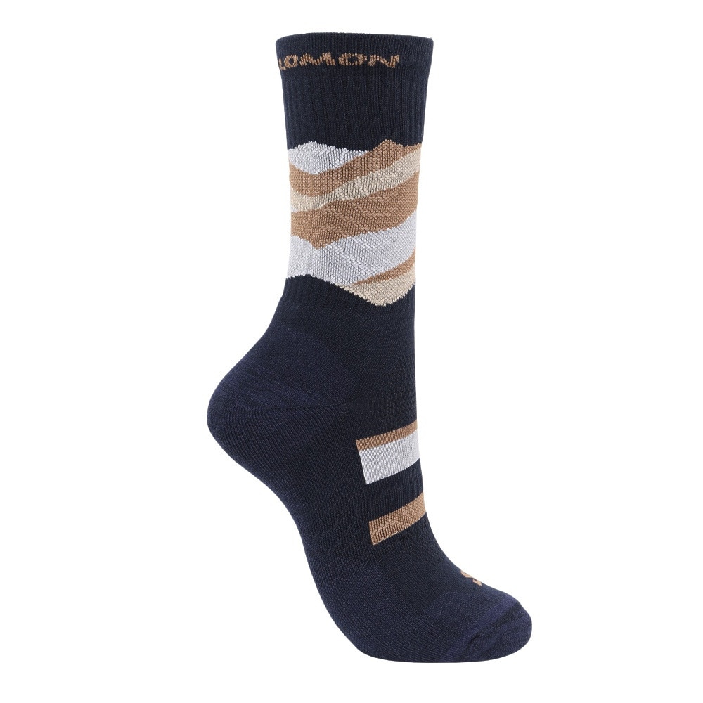 サロモン（SALOMON）（メンズ、レディース）トレッキング 靴下 2足組 OUT ALPS クルーソックス LC2261400