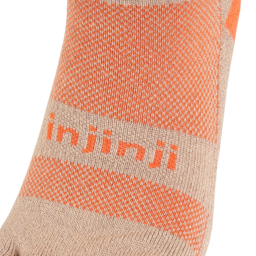 インジンジ（injinji）（メンズ、レディース）トレッキング ソックス 靴下 トレイル ミッドウェイト クルー 5本指タイプ 213170 グレイン