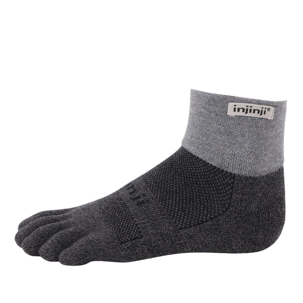 インジンジ（injinji）（メンズ、レディース）トレッキング ソックス 靴下 トレイルミッドウェイトミニクルー グラナイト 213130GR