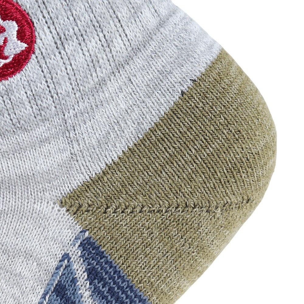 福助（レディース）トレッキング ソックス 靴下 刺繍切り替えショート丈 2足組 3332L21