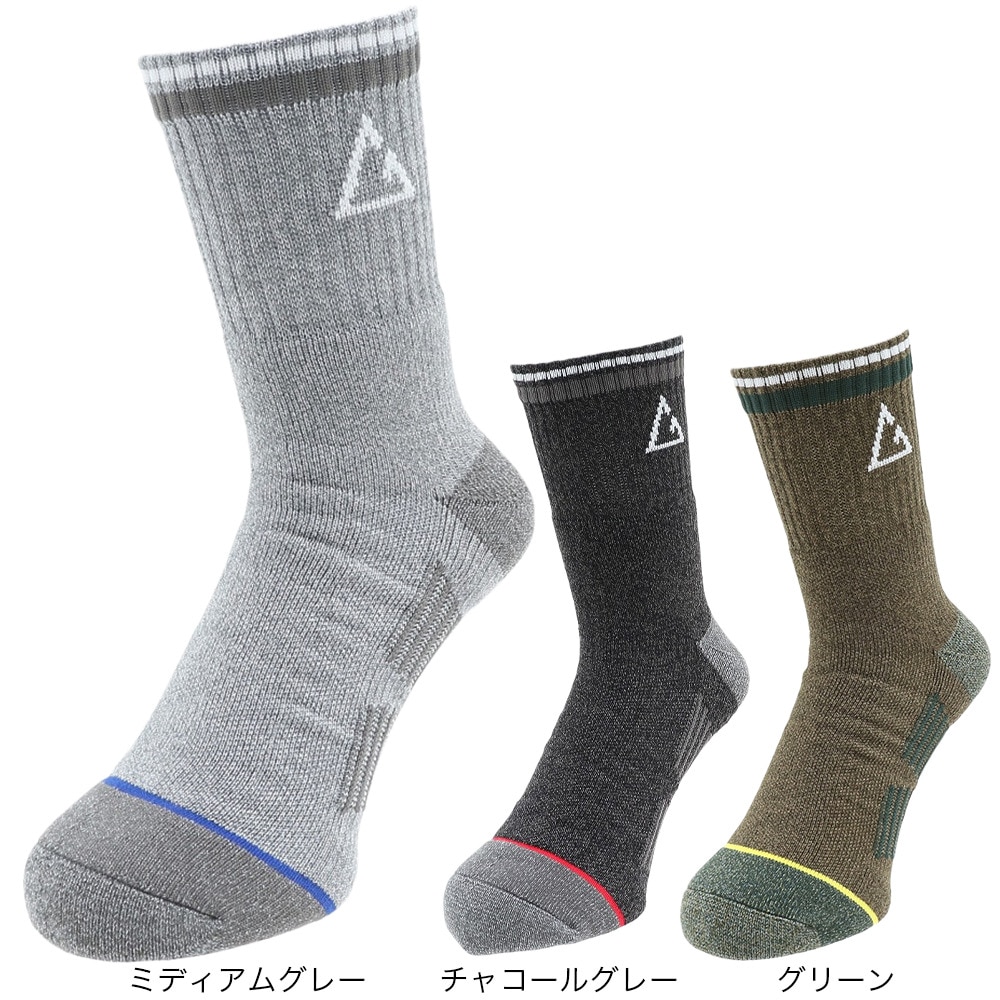 ロジャーエーガー（ROGEREGGER）（メンズ）消臭 防臭 臭い対策 ソックス 靴下 アクリルウール ショート丈 RE2SKU570036MGRY ミディアムグレー