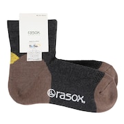 ラソックス（rasox）（メンズ、レディース）トレッキング ソックス 靴下 ブロックパイル・ミッド PL220LC01-802