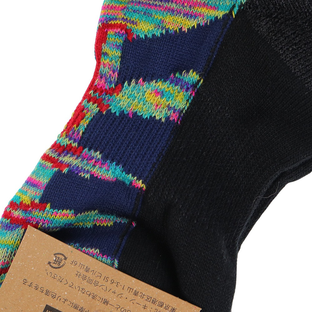 キーン（KEEN）（メンズ、レディース）ソックス 靴下 ニューポートィシュ ローカット 1028263 グリーン×ネイビー