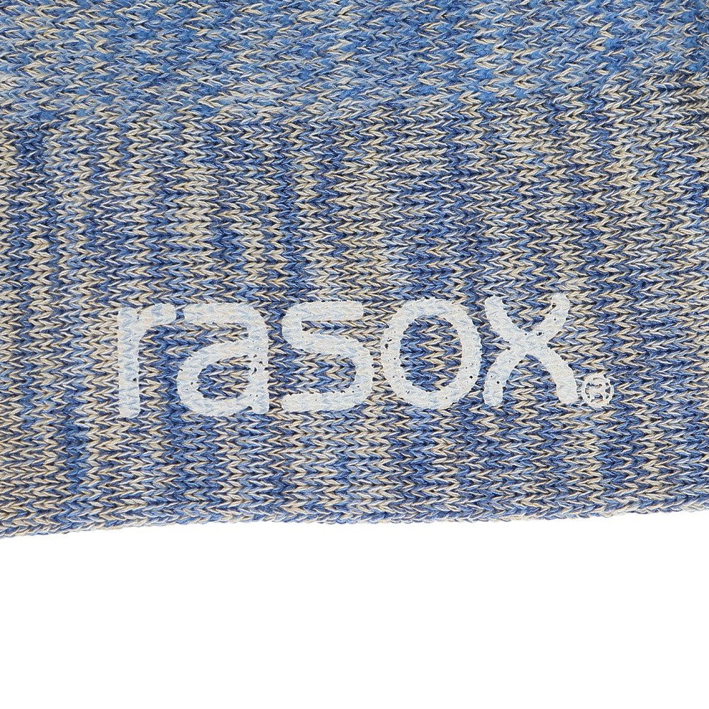 ラソックス（rasox）（メンズ、レディース）ソックス 靴下 クールメッシュ スニーカーソックス CA221SN01-439 ブルー