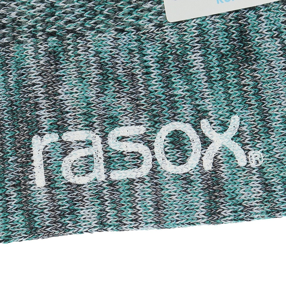 ラソックス（rasox）（メンズ、レディース）ソックス 靴下 クールメッシュ スニーカーソックス CA221SN01-536 グリーン