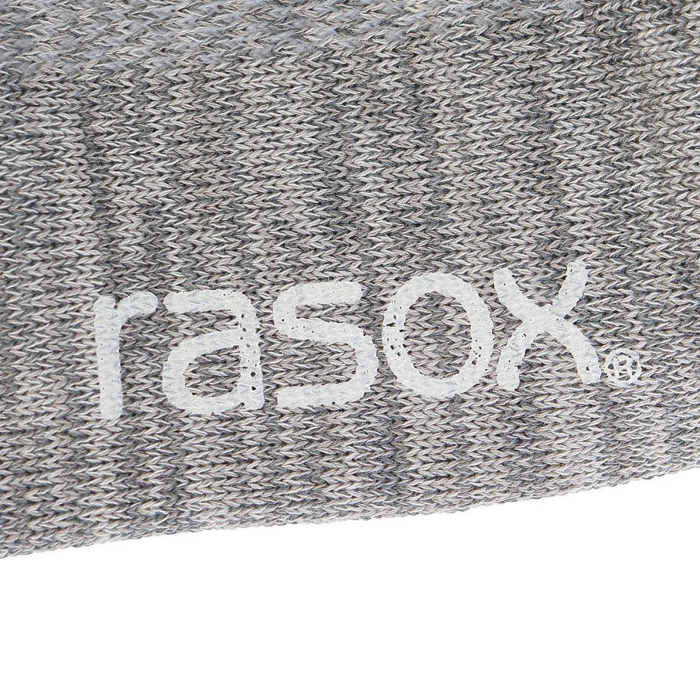ラソックス（rasox）（メンズ、レディース）ソックス 靴下 クールメッシュ スニーカーソックス CA221SN01-700 ライトグレー