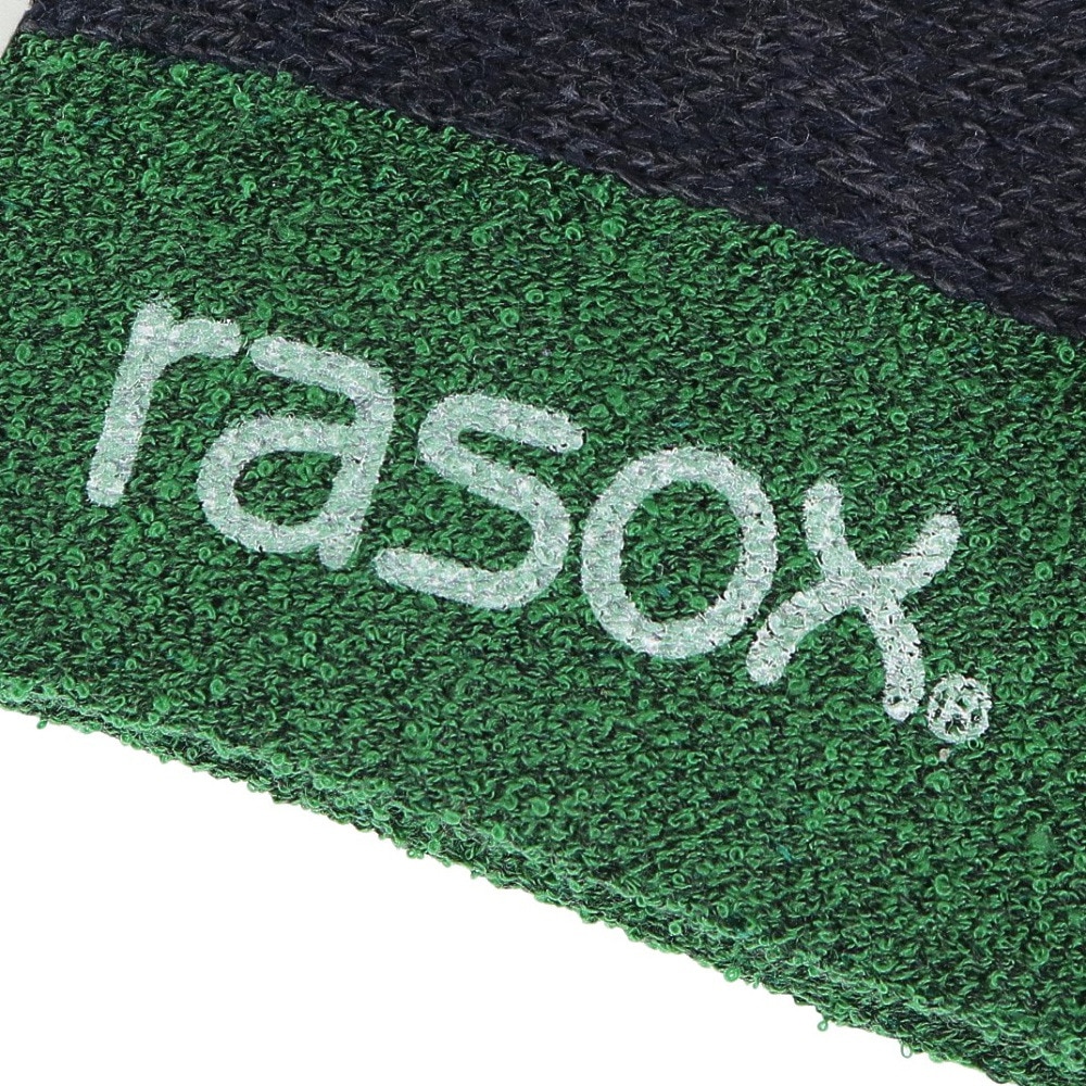 ラソックス（rasox）（メンズ、レディース）ソックス 靴下 スポーツ・ロウ SP151AN20-449 ネイビー×グリーン