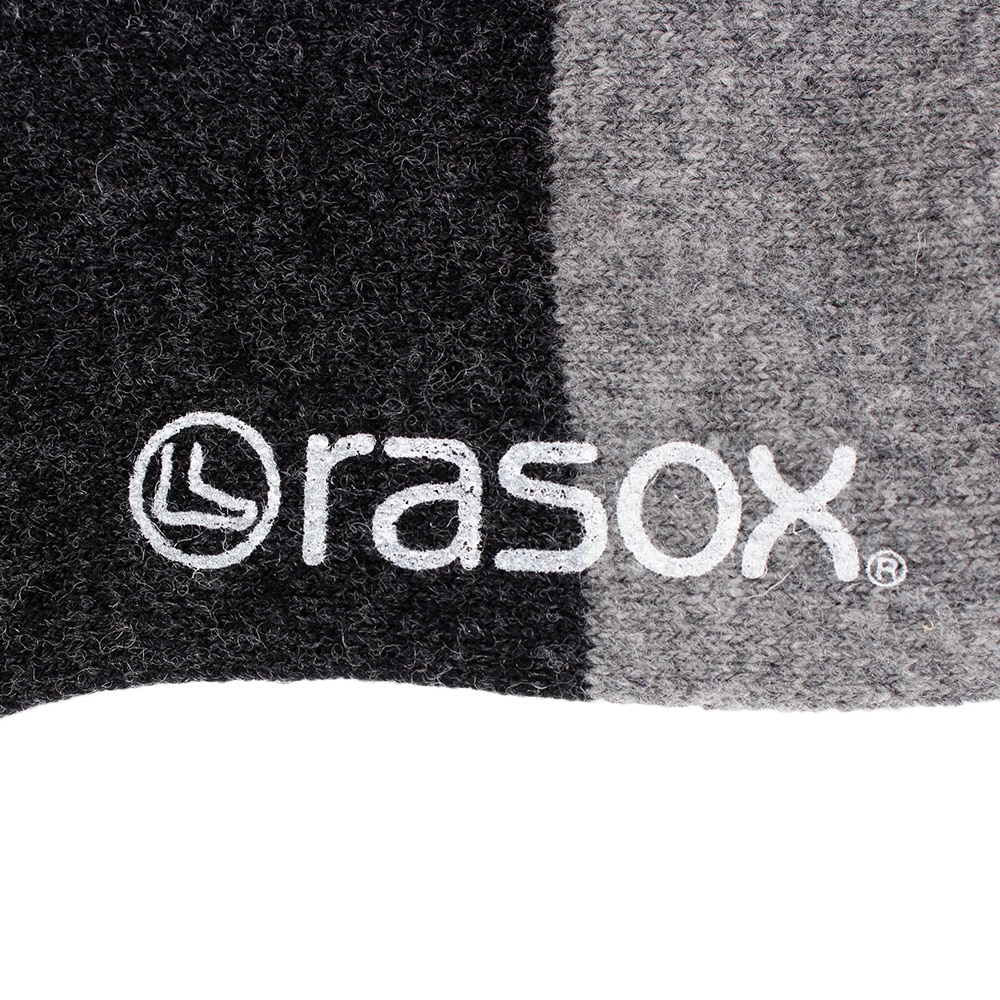 ラソックス（rasox）（メンズ、レディース）マルチボーダーウール・クルー ソックス CA152CR03-226
