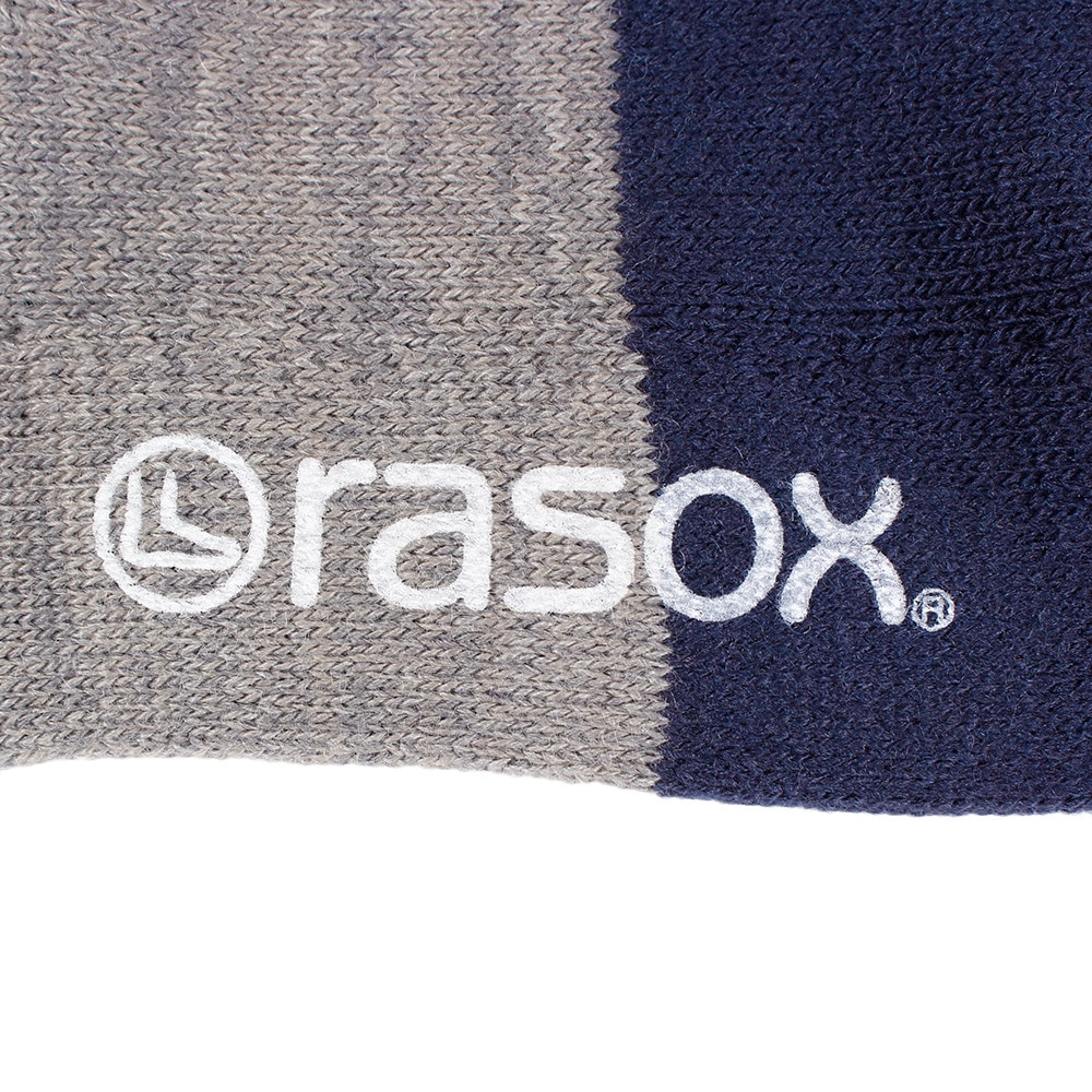 ラソックス（rasox）（メンズ、レディース）ニューウォームウール・クルー ソックス CA182CR02-701