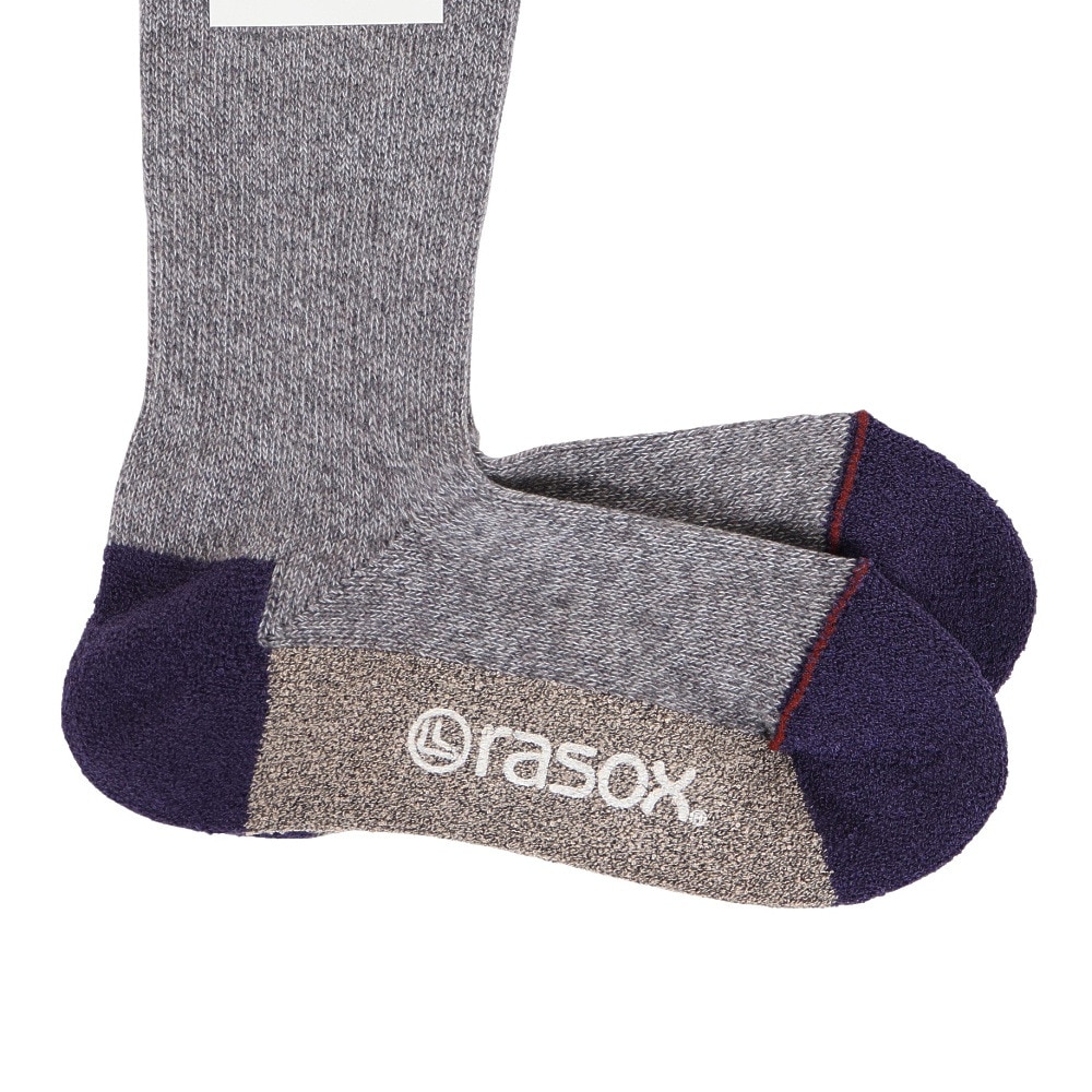 ラソックス（rasox）（メンズ、レディース）トレッキング ソックス 靴下 スポーツ クルーソックス SP140CR01-839