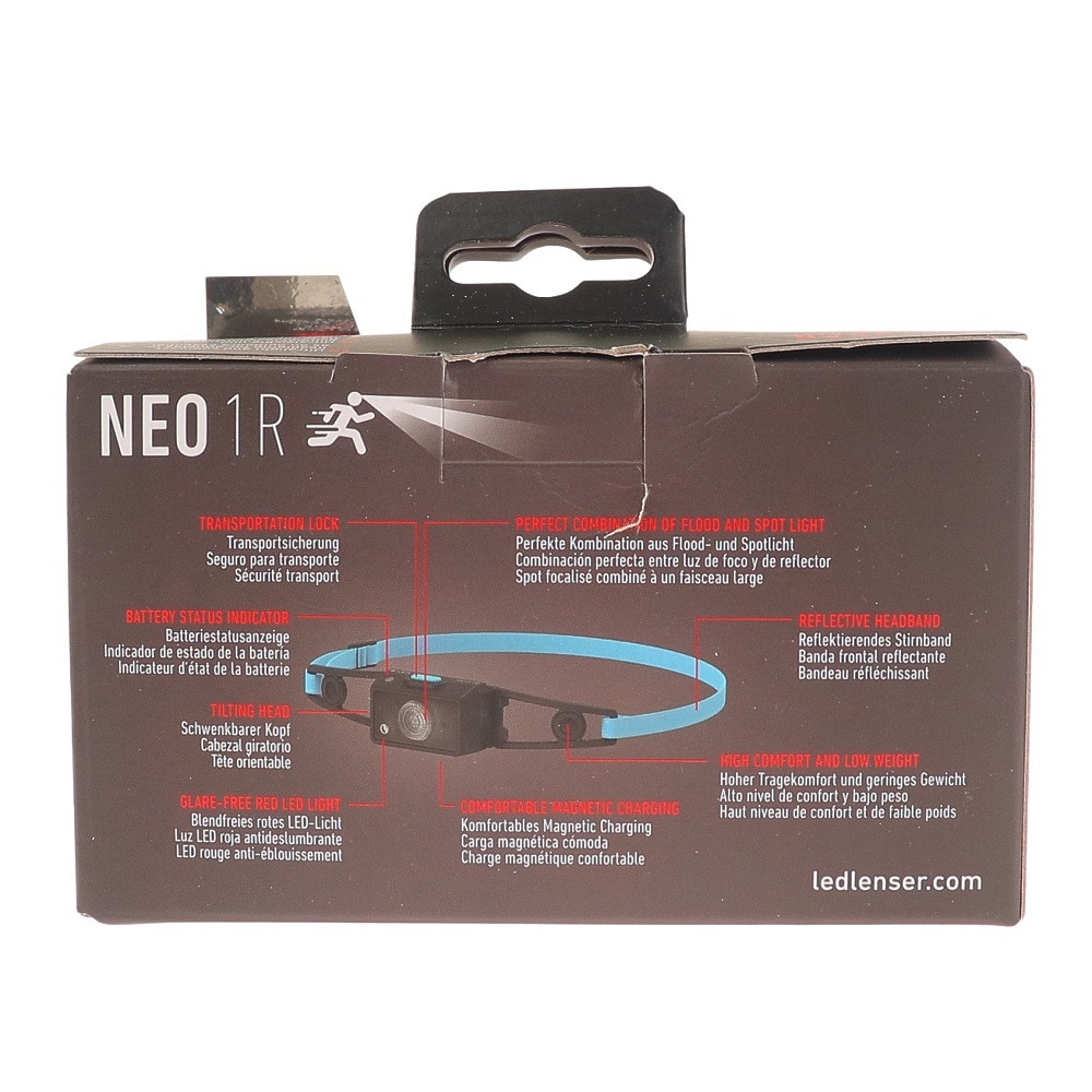 レッドレンザー（LED LENSER） LED ヘッドライト 充電式 43111 NEO1R BlackBlue アウトドア 防災 防災用品 非常用 災害