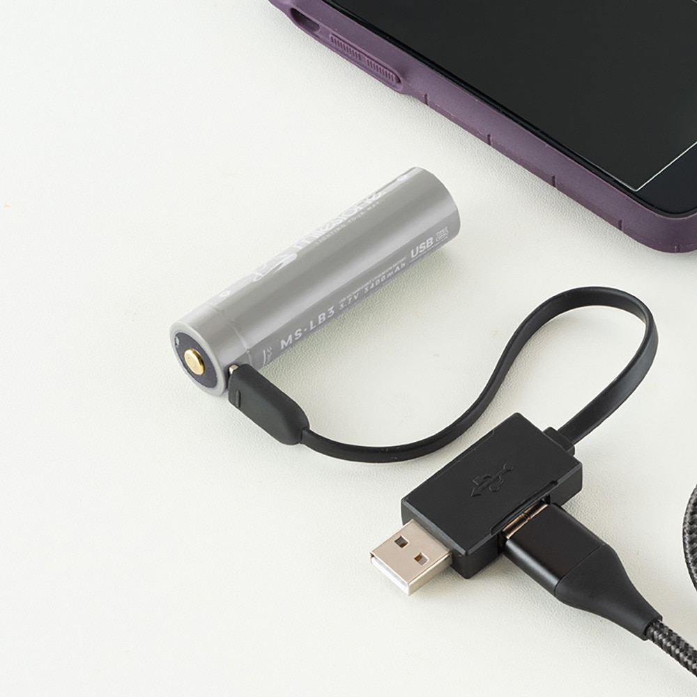 マイルストーン（milestone）（メンズ、レディース）ヘッドランプ スマートバッテリー Smart Mobile Battery MS-LB3 充電式 アウトドア 防災 防災用品 非常用