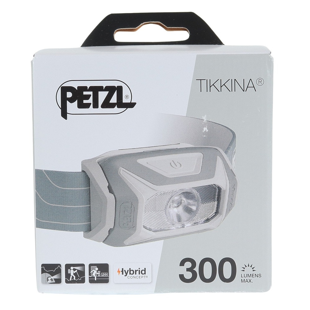 ペツル（Petzl）（メンズ、レディース）LEDヘッドライト ティキナ E060AA00 グレー 電池式 耐水 アウトドア 防災 防災用品 非常用 災害