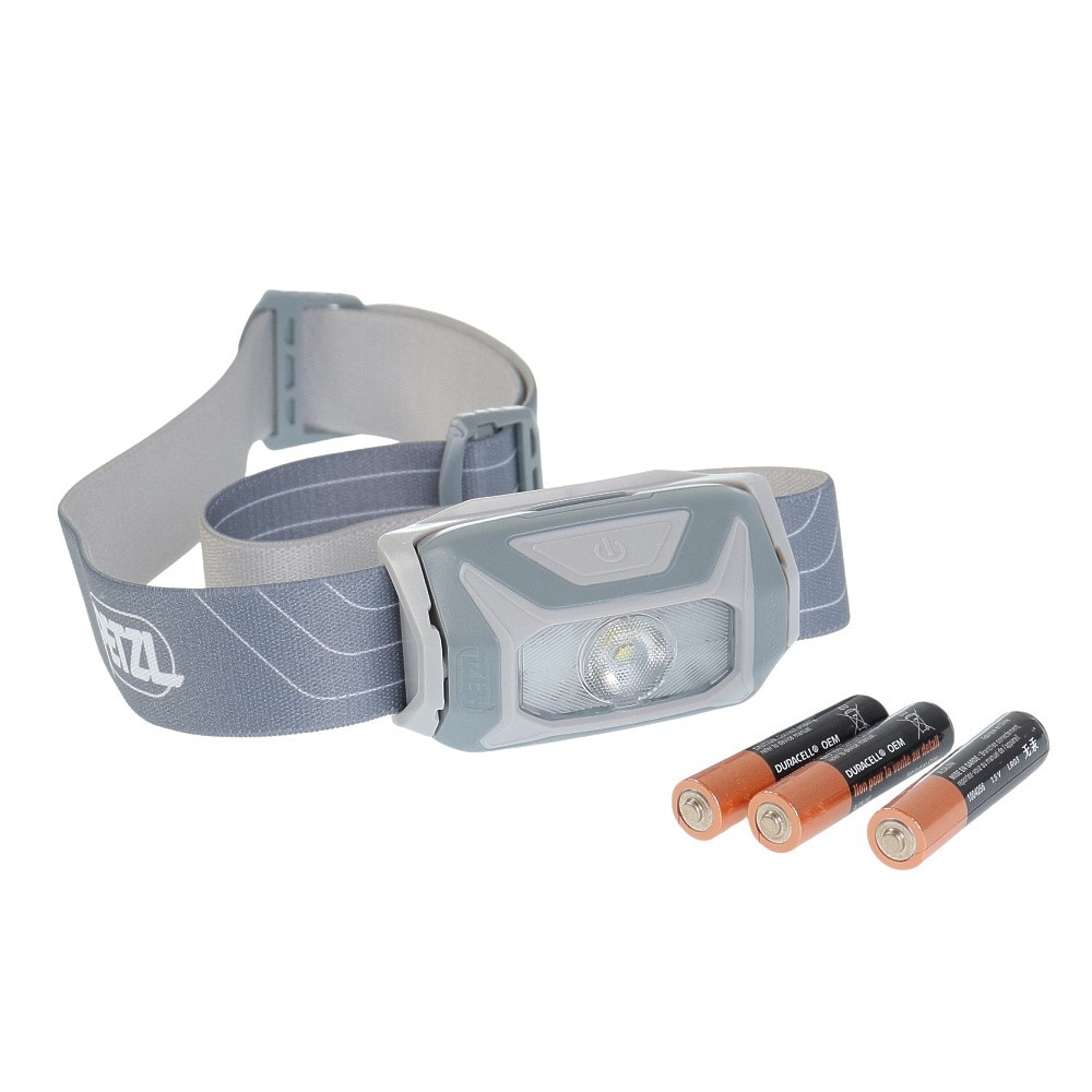 ペツル（Petzl）（メンズ、レディース）LEDヘッドライト ティキナ E060AA00 グレー 電池式 耐水 アウトドア 防災 防災用品 非常用 災害