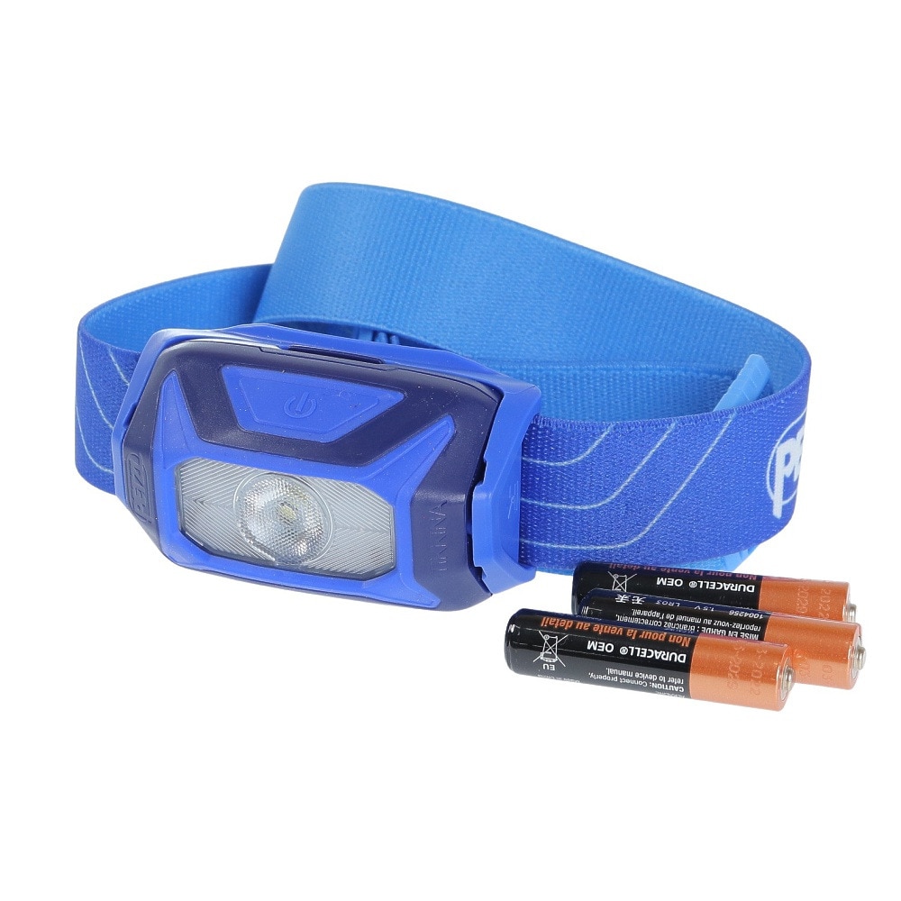 ペツル（Petzl）（メンズ、レディース）LEDヘッドライト ティキナ E060AA01 ブルー 電池式 耐水 アウトドア 防災 防災用品 非常用 災害