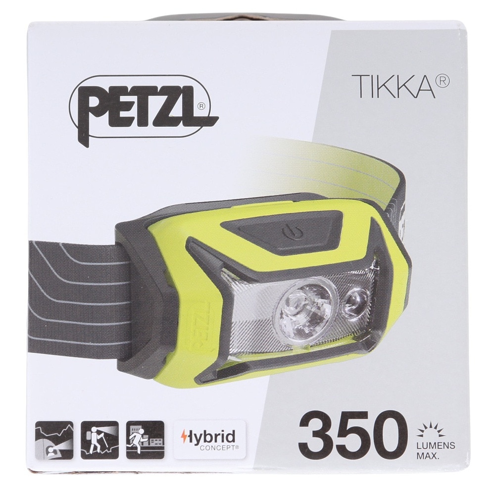 ペツル（Petzl）（メンズ、レディース）LEDヘッドライト ティカ E061AA03 イエロー 電池式 耐水 アウトドア 防災 防災用品 非常用 災害