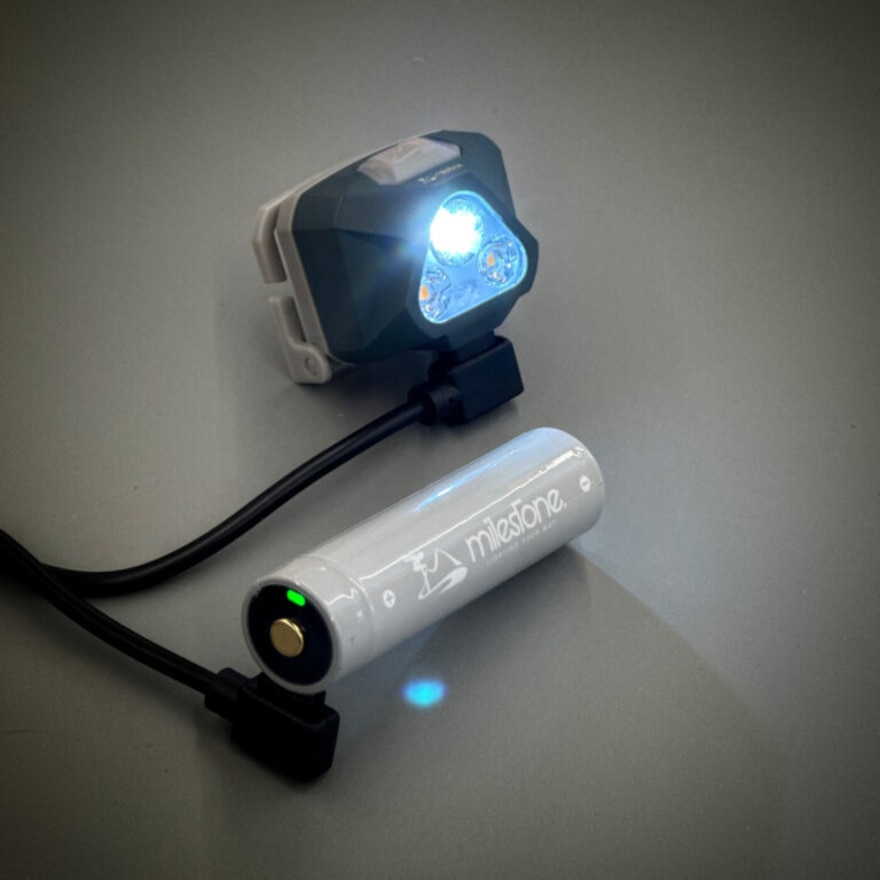 マイルストーン（milestone） 超小型 軽量 LEDヘッドライト USB 充電式 MS-G3 防水 アウトドア 防災 防災用品 非常用 災害