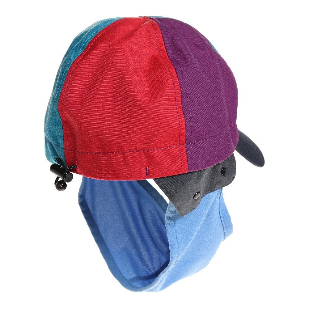 マーモット（Marmot）（メンズ）UPF50+ 撥水 便利な着脱式 フェイスガードキャップ TOARJC40 ML レッド×ブルー UV★★★