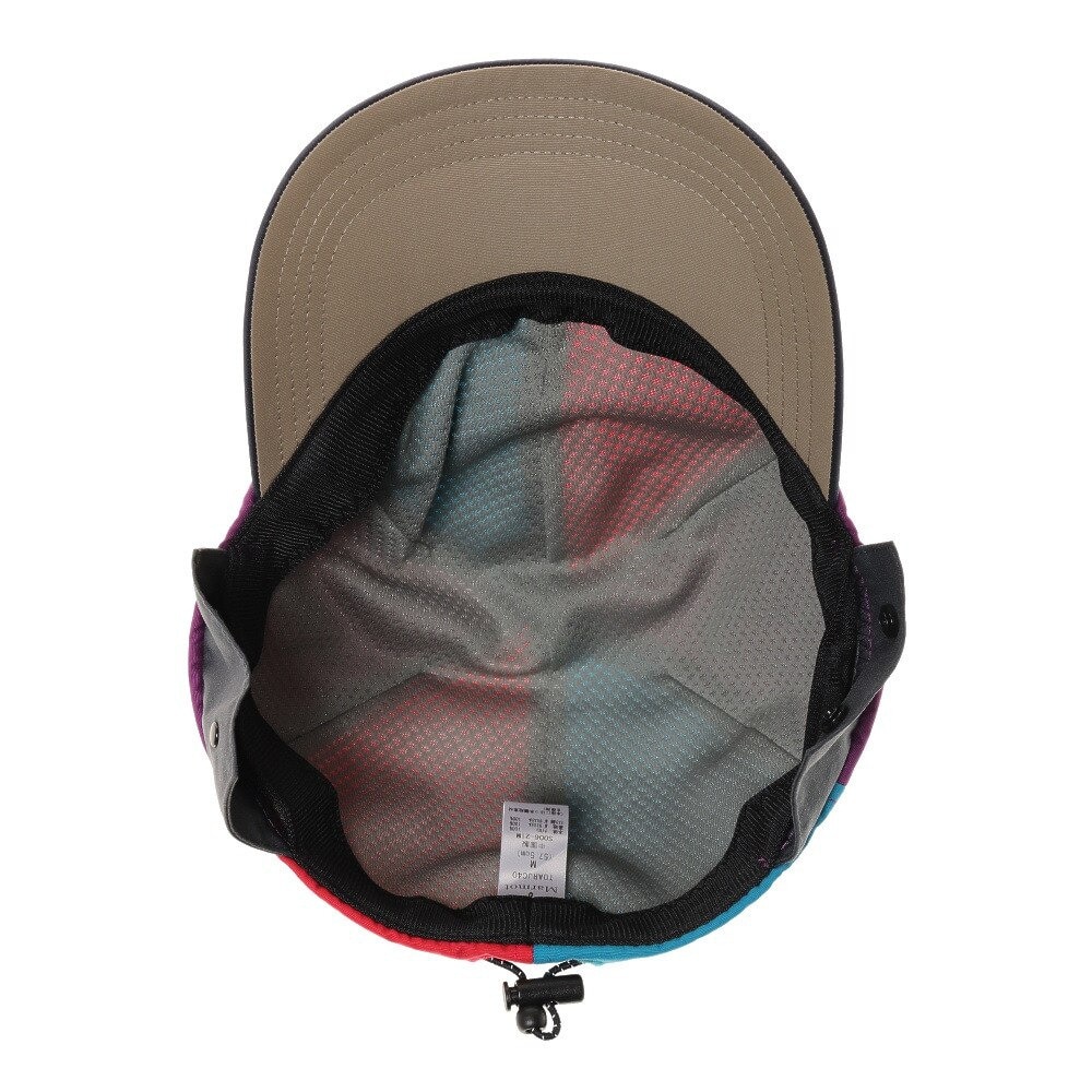 マーモット（Marmot）（メンズ）UPF50+ 撥水 便利な着脱式 フェイスガードキャップ TOARJC40 ML レッド×ブルー UV★★★