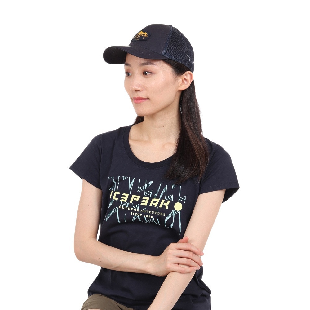 アイスピーク（ICEPEAK）（メンズ、レディース）帽子 キャップ HARFORD 358827874390 ダークブルー UV対策 メッシュ 通気性