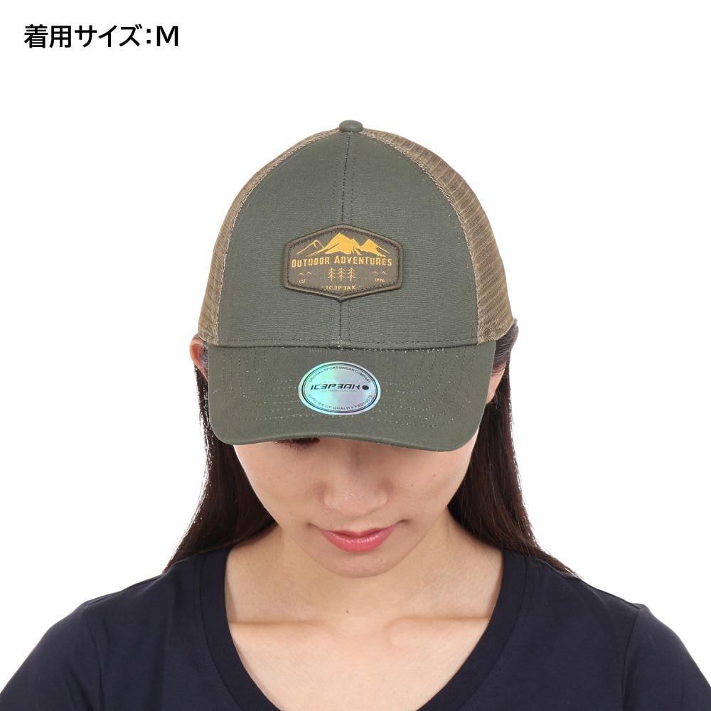 アイスピーク（ICEPEAK）（メンズ、レディース）帽子 キャップ HARFORD 358827874589 オリーブ UV対策 メッシュ 通気性
