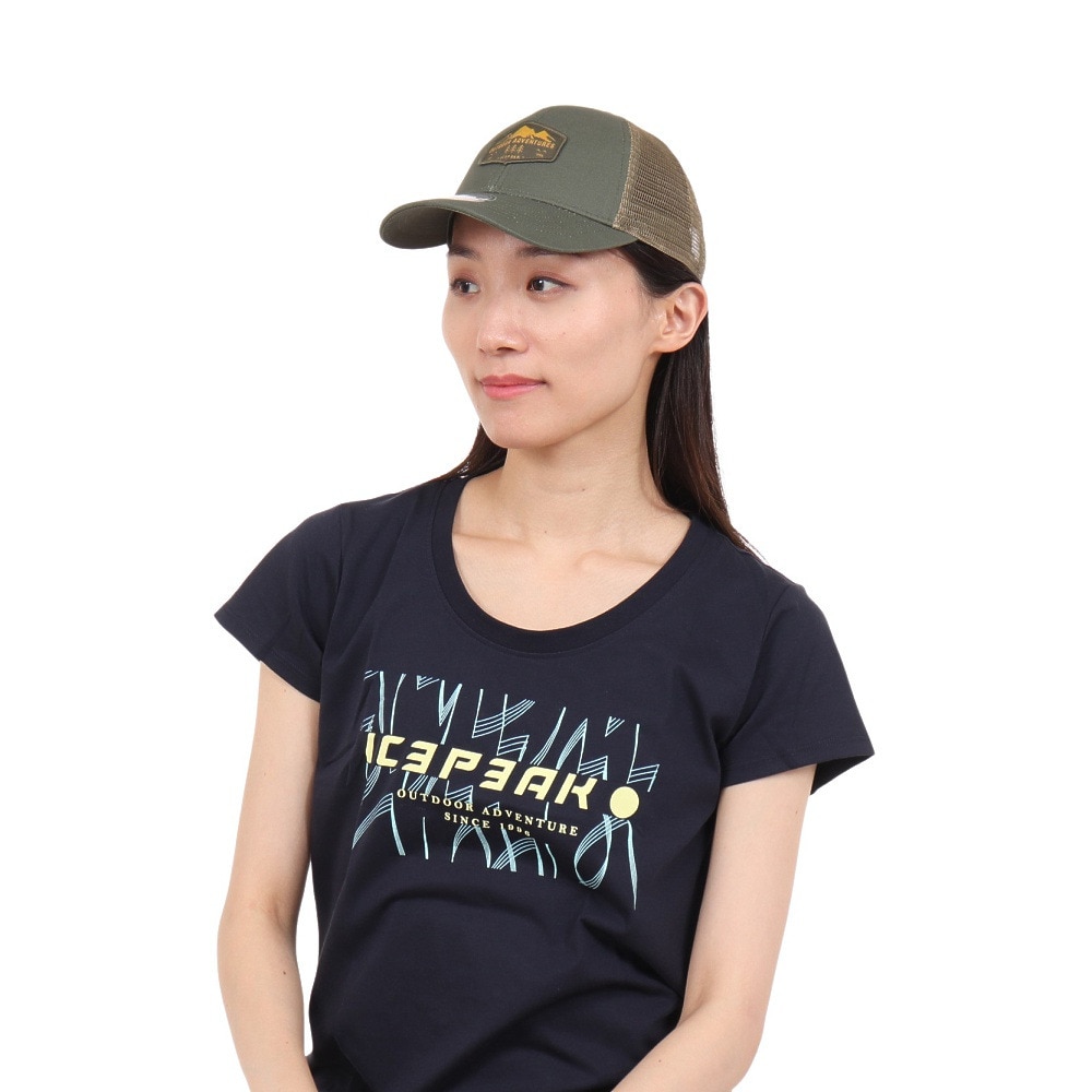 アイスピーク（ICEPEAK）（メンズ、レディース）帽子 キャップ HARFORD 358827874589 オリーブ UV対策 メッシュ 通気性