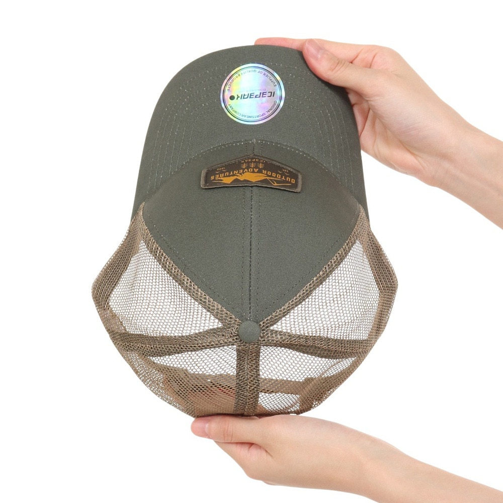 アイスピーク（ICEPEAK）（メンズ、レディース）帽子 キャップ HARFORD 358827874589 オリーブ UV対策 メッシュ 通気性