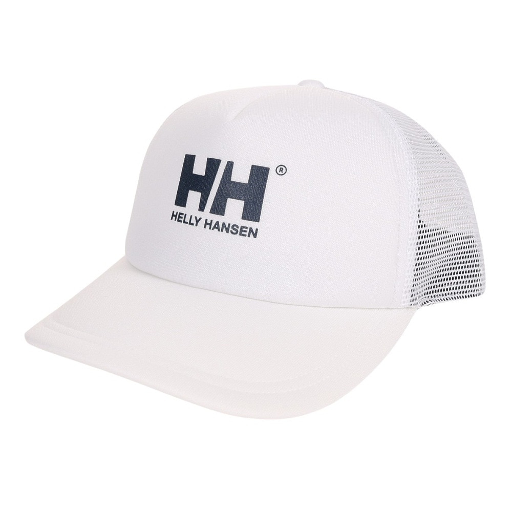 ヘリーハンセン（HELLY HANSEN）（メンズ、レディース）帽子 キャップ HHロゴメッシュキャップ HC92301 W ホワイト 速乾 通気性 春