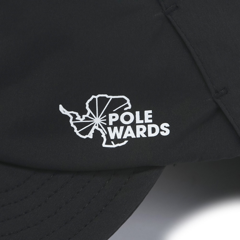 POLEWARDS（メンズ）吸汗速乾 接触冷感 ダブルブリムワーク キャップ PW2PFB01 BLK ブラック UV