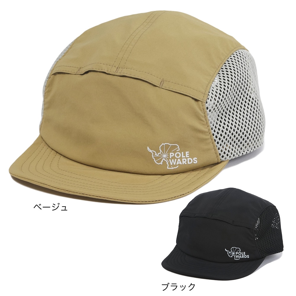 POLEWARDS（メンズ）帽子 キャップ ベンチレーションジェットキャップ PW2PFB02 BLK ブラック UV