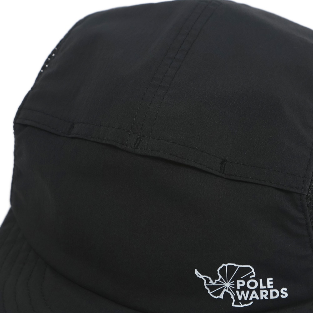 POLEWARDS（メンズ）帽子 キャップ ベンチレーションジェットキャップ PW2PFB02 BLK ブラック UV