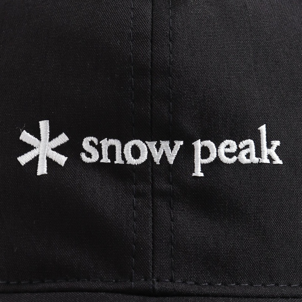 スノーピーク（snow peak）（メンズ、レディース）帽子 キャップ ロゴキャップ SPE-AC-23AU001 BK ブラック