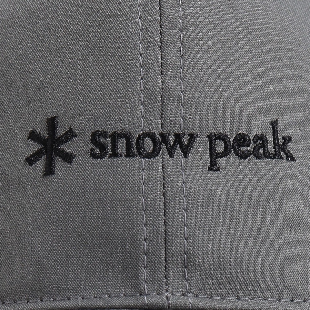 スノーピーク（snow peak）（メンズ、レディース）帽子 キャップ トレッキング 登山 ロゴキャップ SPE-AC-23AU001 GYグレー UV