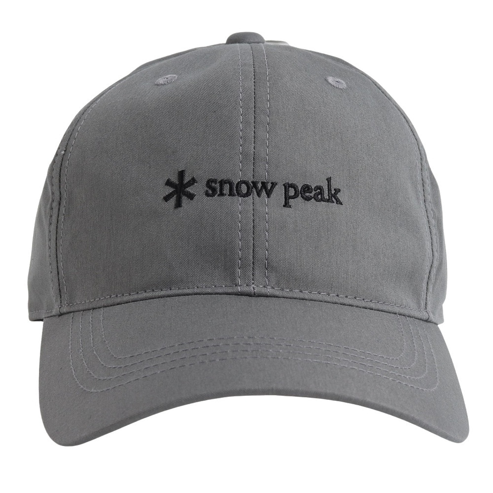 スノーピーク（snow peak）（メンズ、レディース）帽子 キャップ トレッキング 登山 ロゴキャップ SPE-AC-23AU001 GYグレー UV