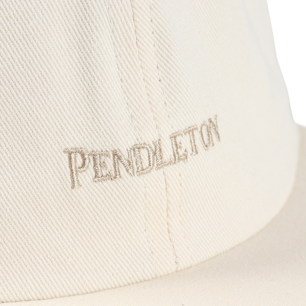 ペンドルトン（PENDLETON）（メンズ）帽子 キャップ TWILL CAP PDT-000-241014 OWHT オフホワイト UV対策 シンプルロゴ