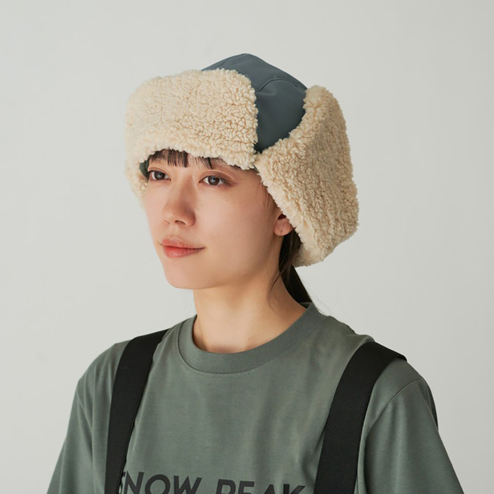 スノーピーク（snow peak）（メンズ、レディース）耳当て付き帽子 ボアフリース FR フライトキャップ AC-24AU002 FG オリーブ 防水 耐久性 ユニセックス