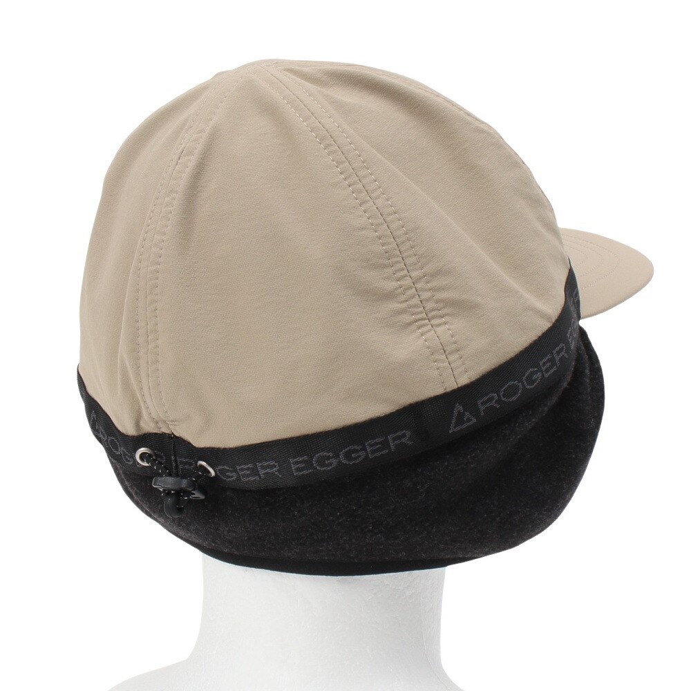 ロジャーエーガー（ROGEREGGER）（メンズ）耳当て付き帽子 EAR カバー ベルト キャップ RE24FST5700016 BEG ベージュ 吸湿発熱素材 反射
