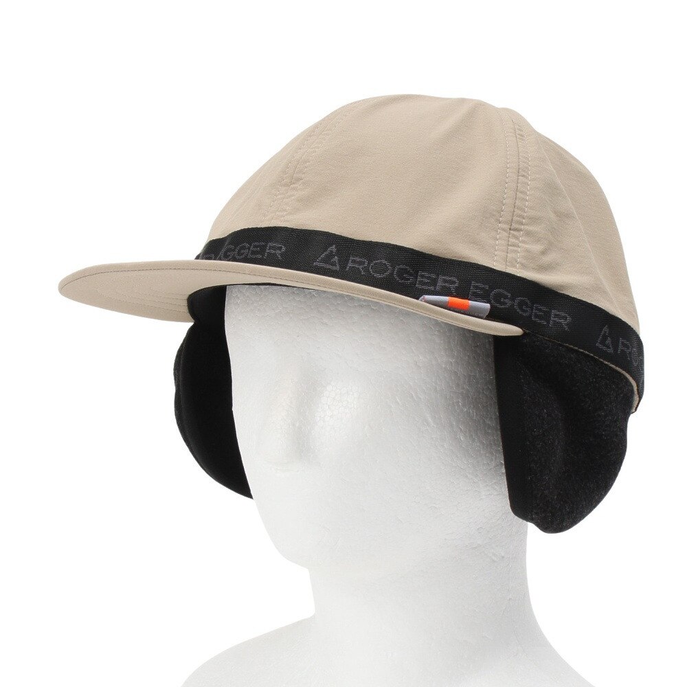 ロジャーエーガー（ROGEREGGER）（メンズ）耳当て付き帽子 EAR カバー ベルト キャップ RE24FST5700016 BEG ベージュ 吸湿発熱素材 反射
