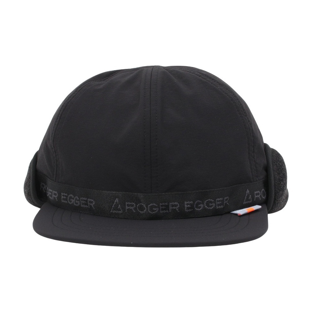 ロジャーエーガー（ROGEREGGER）（メンズ）耳当て付き帽子 EAR カバー ベルト キャップ RE24FST5700016 BLK ブラック 吸湿発熱素材 反射