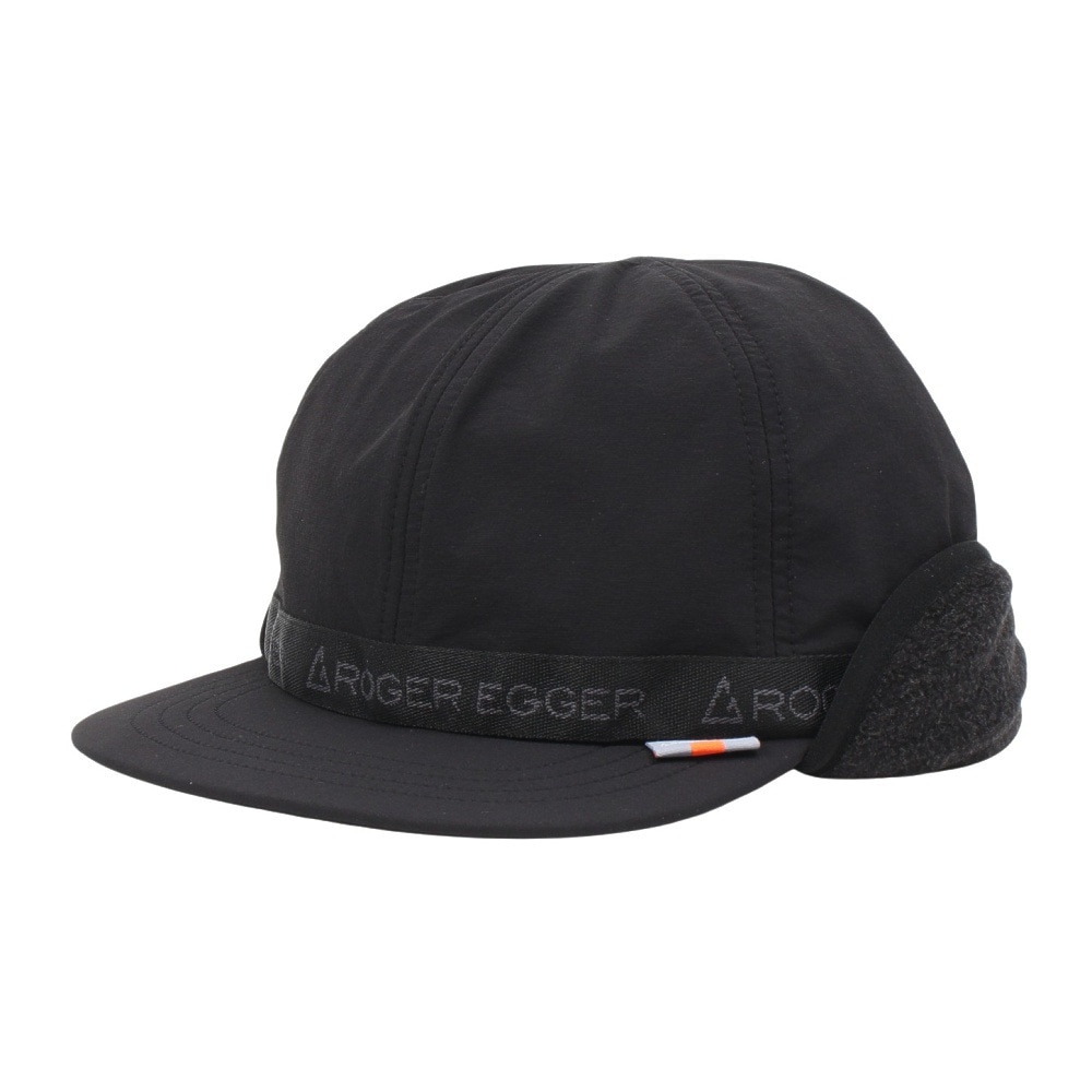 ロジャーエーガー（ROGEREGGER）（メンズ）耳当て付き帽子 EAR カバー ベルト キャップ RE24FST5700016 BLK ブラック 吸湿発熱素材 反射