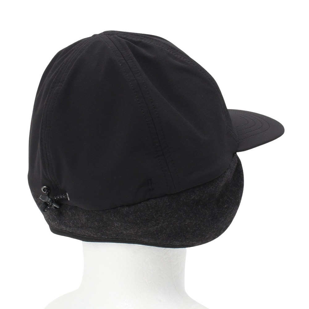 ロジャーエーガー（ROGEREGGER）（メンズ）耳当て付き帽子 EAR カバー ベーシック キャップ RE24FST5700017 BLK ブラック 吸湿発熱素材 反射