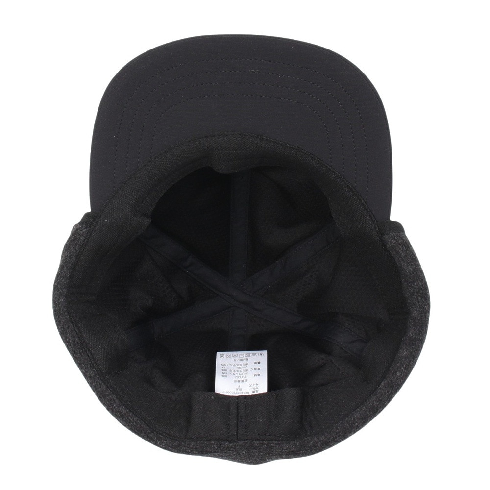 ロジャーエーガー（ROGEREGGER）（メンズ）耳当て付き帽子 EAR カバー ベーシック キャップ RE24FST5700017 BLK ブラック 吸湿発熱素材 反射