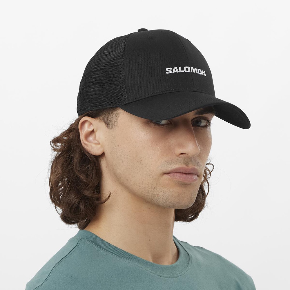 サロモン（SALOMON）（メンズ、レディース）帽子 キャップ トレッキング 登山 TRUCKER 男性用 カーブドキャップ LC2428900